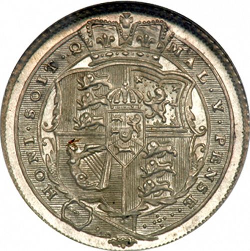 Sixpence Reverse Image minted in UNITED KINGDOM in 1816 (1760-20 - George III - New coinage)  - The Coin Database