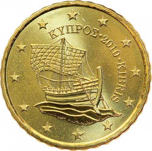 10 cent Obverse Image minted in CYPRUS in 2010 (1st Series)  - The Coin Database