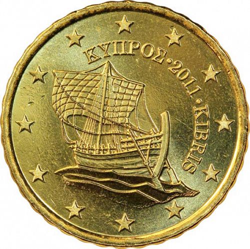 10 cent Obverse Image minted in CYPRUS in 2011 (1st Series)  - The Coin Database