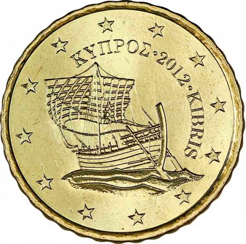 10 cent Obverse Image minted in CYPRUS in 2012 (1st Series)  - The Coin Database