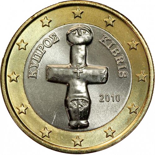 1 € Obverse Image minted in CYPRUS in 2010 (1st Series)  - The Coin Database