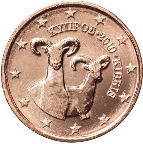 1 cent Obverse Image minted in CYPRUS in 2010 (1st Series)  - The Coin Database