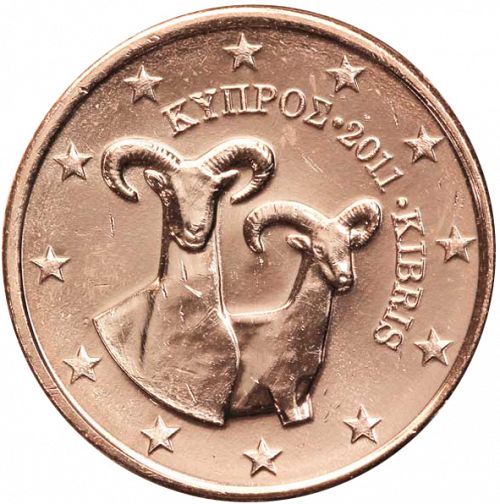 1 cent Obverse Image minted in CYPRUS in 2011 (1st Series)  - The Coin Database