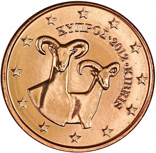 1 cent Obverse Image minted in CYPRUS in 2012 (1st Series)  - The Coin Database