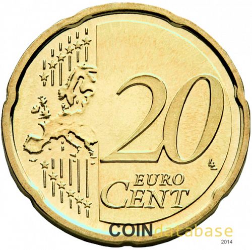 20 cent Reverse Image minted in SLOVAKIA in 2009 (1st Series)  - The Coin Database