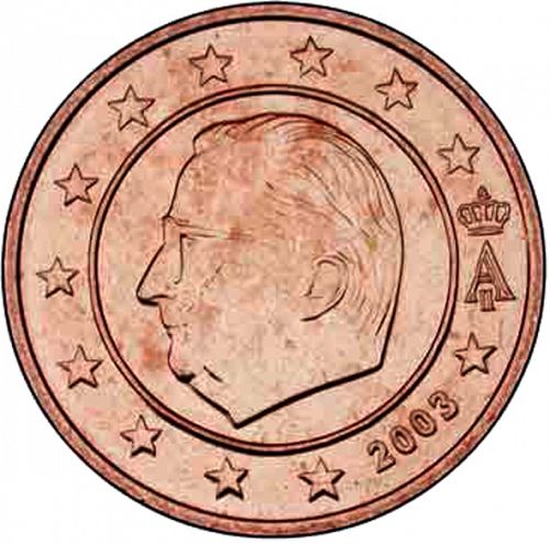 2 cent Obverse Image minted in BELGIUM in 2003 (ALBERT II)  - The Coin Database