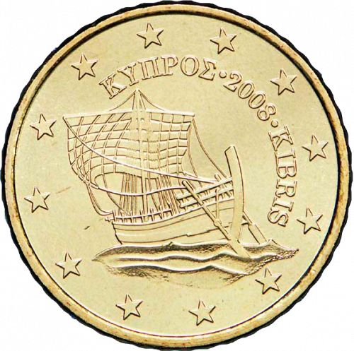 50 cent Obverse Image minted in CYPRUS in 2008 (1st Series)  - The Coin Database