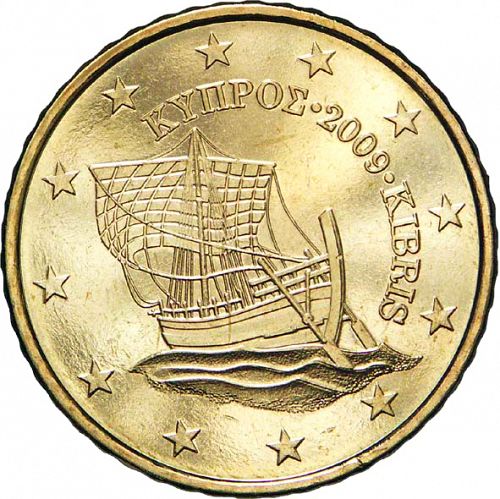 50 cent Obverse Image minted in CYPRUS in 2009 (1st Series)  - The Coin Database