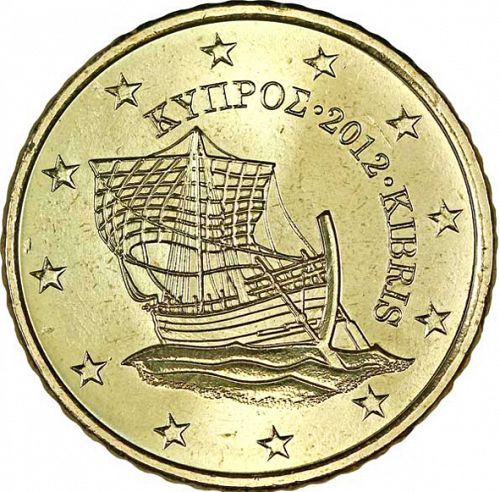 50 cent Obverse Image minted in CYPRUS in 2012 (1st Series)  - The Coin Database