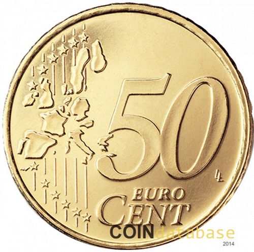 50 cent Reverse Image minted in ITALY in 2002 (1st Series)  - The Coin Database