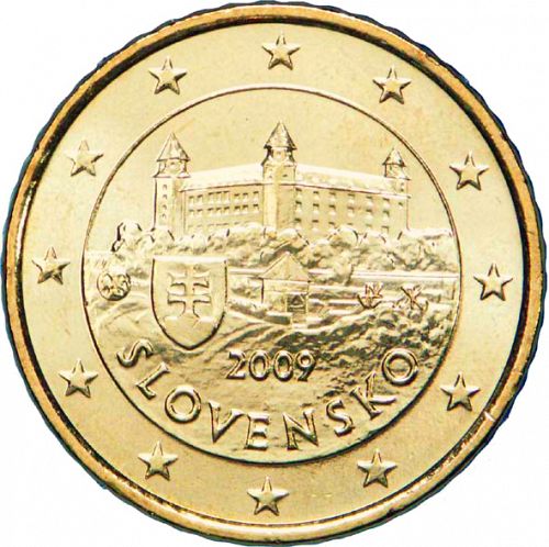 50 cent Obverse Image minted in SLOVAKIA in 2009 (1st Series)  - The Coin Database