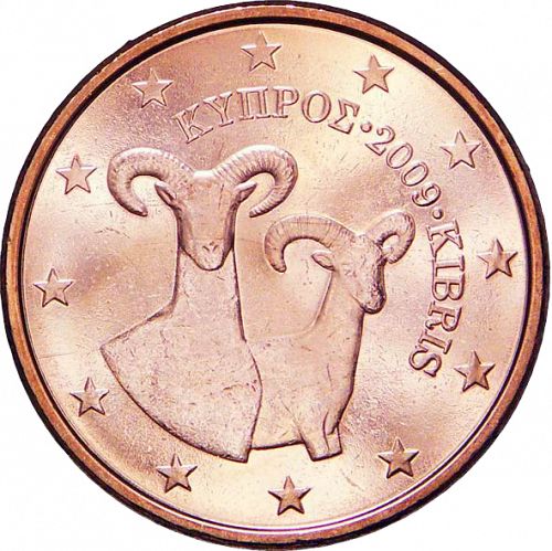5 cent Obverse Image minted in CYPRUS in 2009 (1st Series)  - The Coin Database