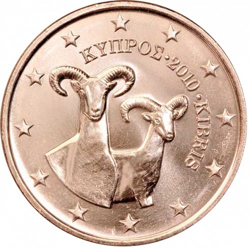 5 cent Obverse Image minted in CYPRUS in 2010 (1st Series)  - The Coin Database