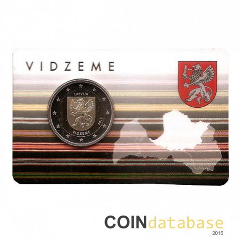 Set Obverse Image minted in LATVIA in 2016 (2€ Coincard BU)  - The Coin Database