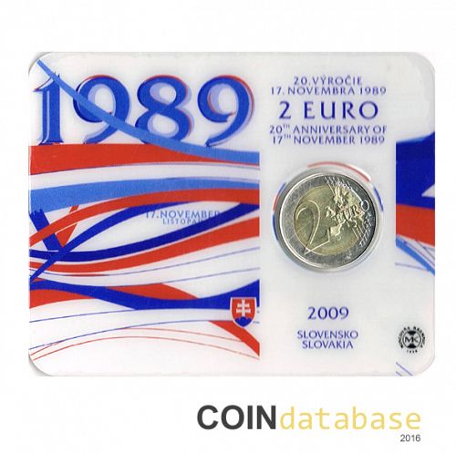 Set Obverse Image minted in SLOVAKIA in 2009 (2€ Coincard BU)  - The Coin Database