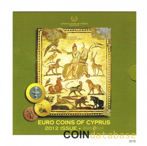 Set Obverse Image minted in CYPRUS in 2012 (Annual Mint Sets BU)  - The Coin Database