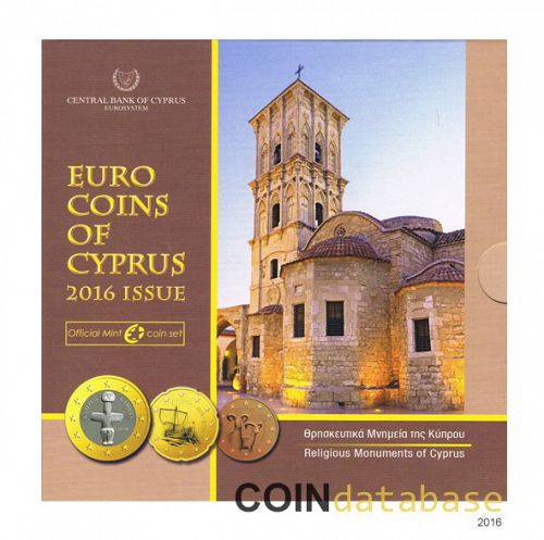 Set Obverse Image minted in CYPRUS in 2016 (Annual Mint Sets BU)  - The Coin Database