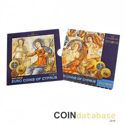 Set Reverse Image minted in CYPRUS in 2013 (Annual Mint Sets BU)  - The Coin Database