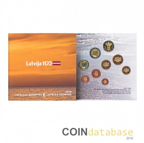 Set Reverse Image minted in LATVIA in 2018 (Annual Mint Sets BU)  - The Coin Database