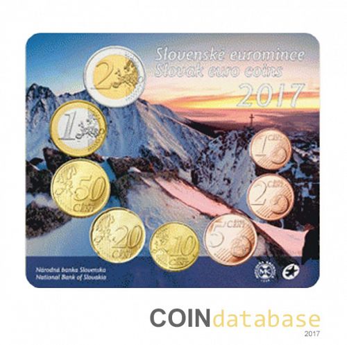 Set Reverse Image minted in SLOVAKIA in 2017 (Annual Mint Sets BU)  - The Coin Database