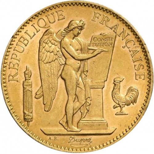100 Francs Obverse Image minted in FRANCE in 1908A (1871-1940 - Third Republic)  - The Coin Database