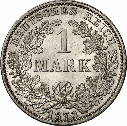 1 Mark Obverse Image minted in GERMANY in 1873A (1871-18 - Empire)  - The Coin Database
