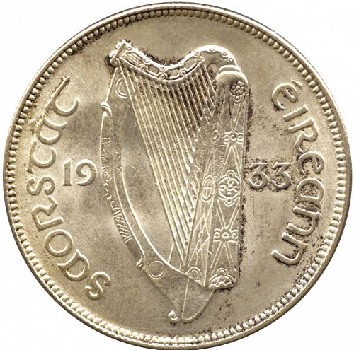 2s6d - Half Crown Obverse Image minted in IRELAND in 1933 (1921-37 - Irish Free State)  - The Coin Database
