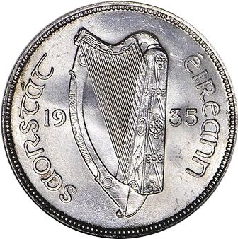2s - Florin Obverse Image minted in IRELAND in 1935 (1921-37 - Irish Free State)  - The Coin Database