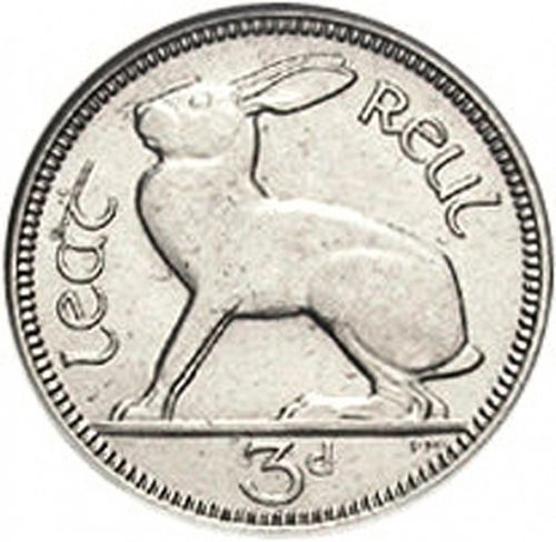 3d - 3 Pence Reverse Image minted in IRELAND in 1933 (1921-37 - Irish Free State)  - The Coin Database