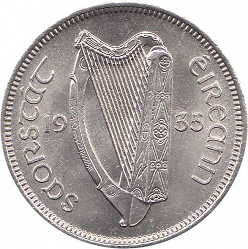 6d - 6 Pence Obverse Image minted in IRELAND in 1935 (1921-37 - Irish Free State)  - The Coin Database