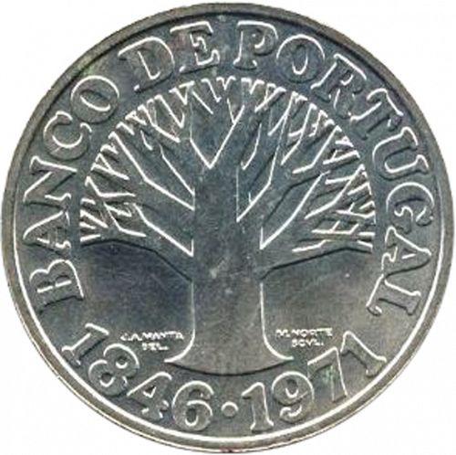 50 Escudos Reverse Image minted in PORTUGAL in 1971 (1910-01 - República)  - The Coin Database