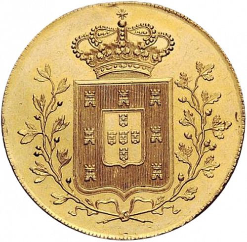 7500 Réis ( Peça ) Reverse Image minted in PORTUGAL in 1834 (1834-39 - Maria II)  - The Coin Database