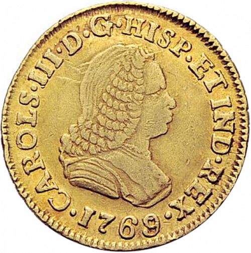 1 Escudo Obverse Image minted in SPAIN in 1769J (1759-88  -  CARLOS III)  - The Coin Database