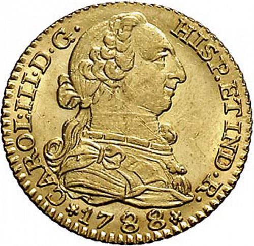 1 Escudo Obverse Image minted in SPAIN in 1788M (1759-88  -  CARLOS III)  - The Coin Database