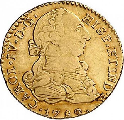 1 Escudo Obverse Image minted in SPAIN in 1789M (1788-08  -  CARLOS IV)  - The Coin Database