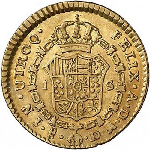1 Escudo Reverse Image minted in SPAIN in 1790DA (1788-08  -  CARLOS IV)  - The Coin Database