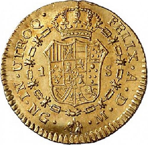 1 Escudo Reverse Image minted in SPAIN in 1801M (1788-08  -  CARLOS IV)  - The Coin Database