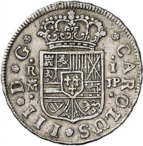 1 Real Obverse Image minted in SPAIN in 1761JP (1759-88  -  CARLOS III)  - The Coin Database