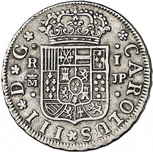 1 Real Obverse Image minted in SPAIN in 1764JP (1759-88  -  CARLOS III)  - The Coin Database