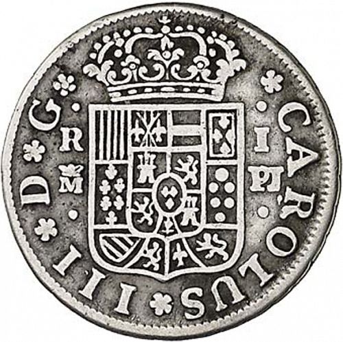 1 Real Obverse Image minted in SPAIN in 1766PJ (1759-88  -  CARLOS III)  - The Coin Database