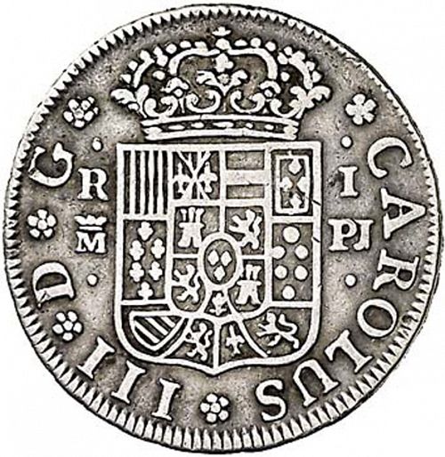 1 Real Obverse Image minted in SPAIN in 1769PJ (1759-88  -  CARLOS III)  - The Coin Database