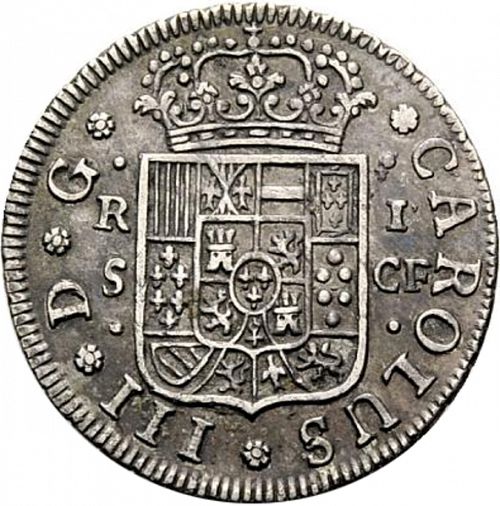 1 Real Obverse Image minted in SPAIN in 1770CF (1759-88  -  CARLOS III)  - The Coin Database