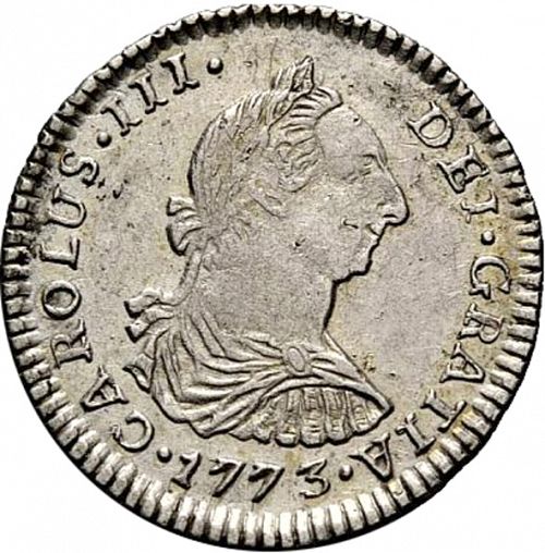 1 Real Obverse Image minted in SPAIN in 1773JR (1759-88  -  CARLOS III)  - The Coin Database