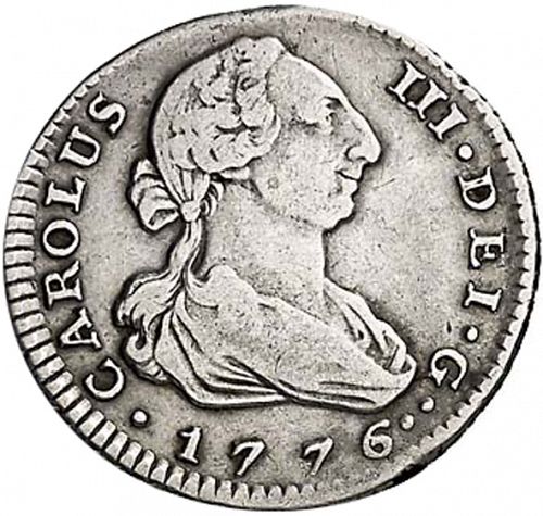 1 Real Obverse Image minted in SPAIN in 1776PJ (1759-88  -  CARLOS III)  - The Coin Database