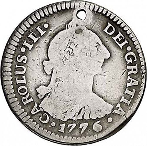 1 Real Obverse Image minted in SPAIN in 1776P (1759-88  -  CARLOS III)  - The Coin Database