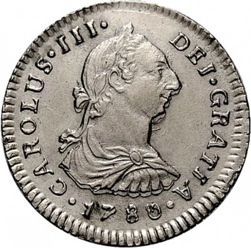 1 Real Obverse Image minted in SPAIN in 1780MI (1759-88  -  CARLOS III)  - The Coin Database