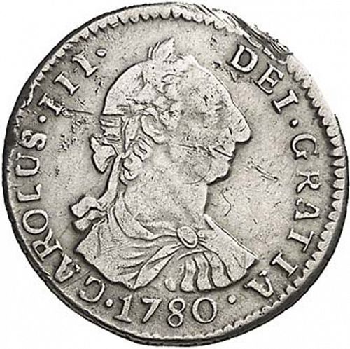 1 Real Obverse Image minted in SPAIN in 1780PR (1759-88  -  CARLOS III)  - The Coin Database