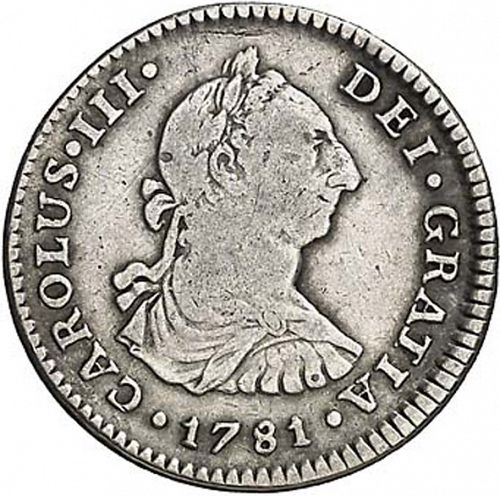 1 Real Obverse Image minted in SPAIN in 1781FF (1759-88  -  CARLOS III)  - The Coin Database