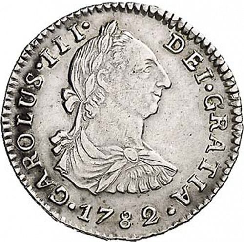 1 Real Obverse Image minted in SPAIN in 1782PR (1759-88  -  CARLOS III)  - The Coin Database