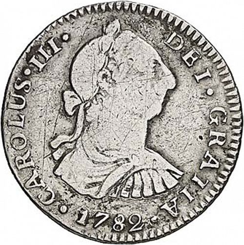 1 Real Obverse Image minted in SPAIN in 1782P (1759-88  -  CARLOS III)  - The Coin Database